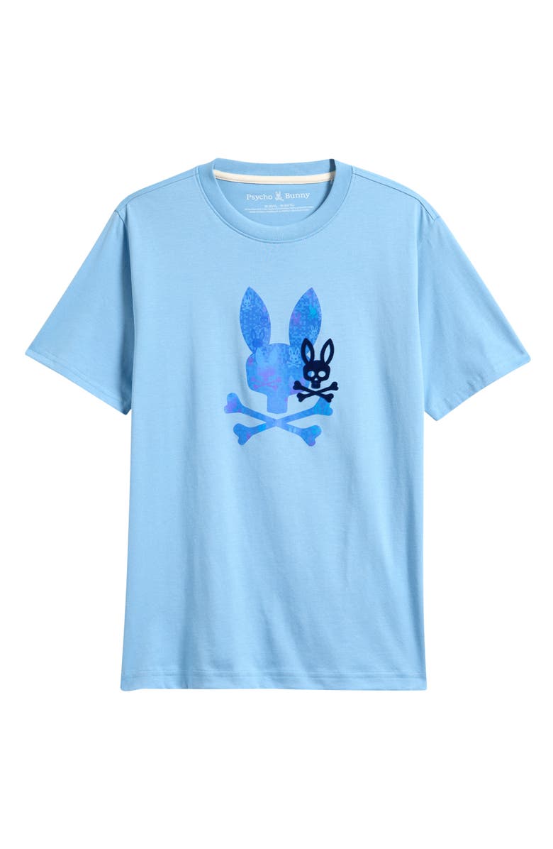 Psycho Bunny Kids' Van Graphic Cotton T-Shirt, Main, color, Glacier Lake