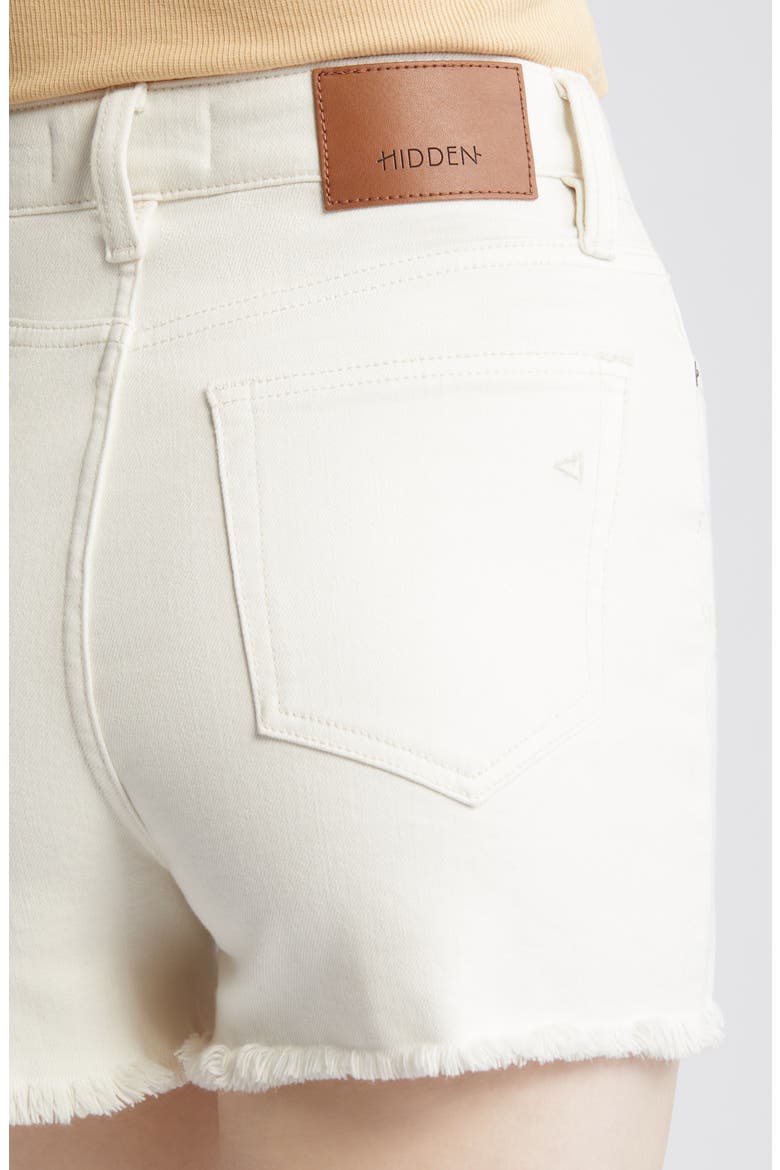 Fray Hem Cutoff Denim Mom Shorts, Alternate, color, SEA SALT