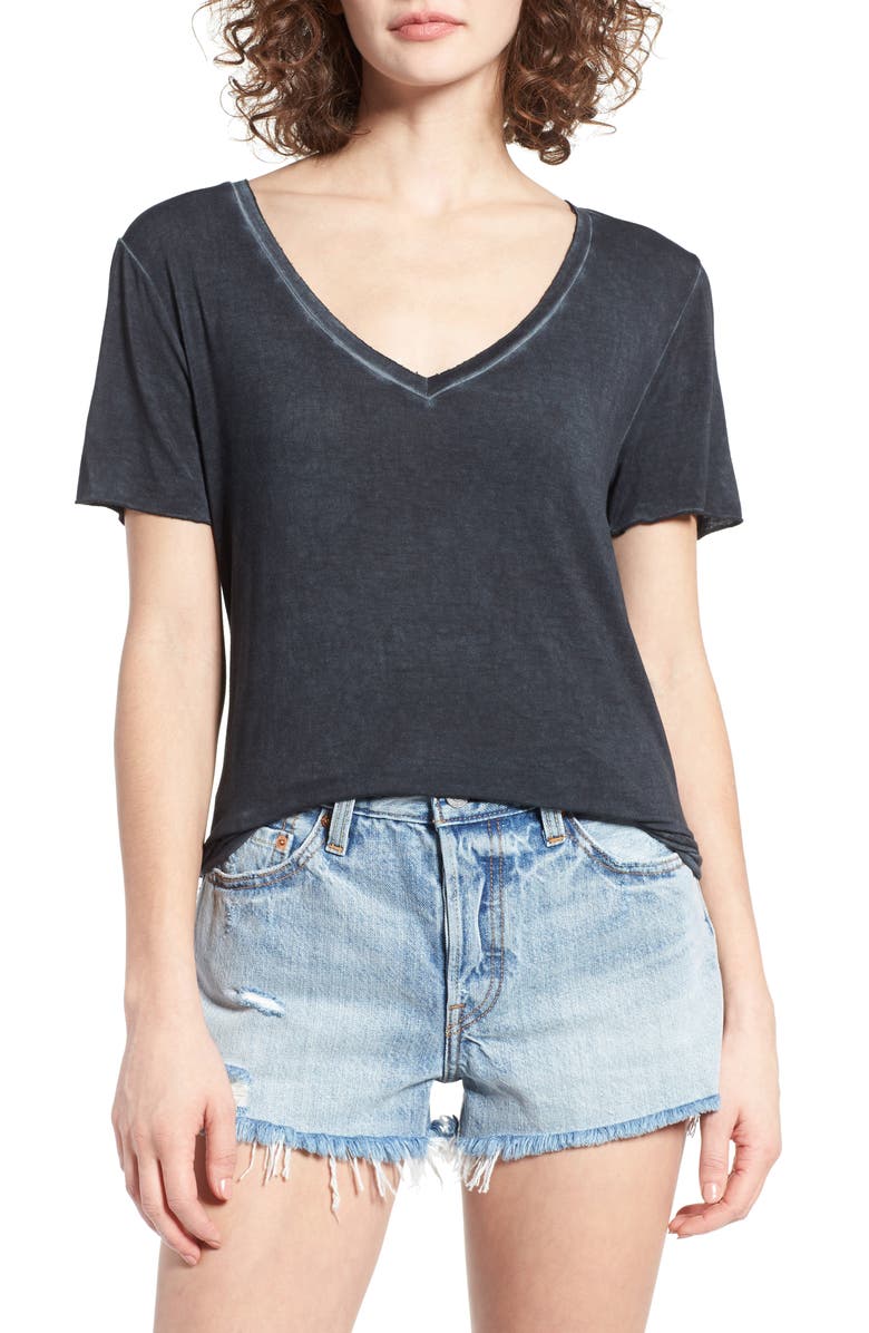 BP. Washed V-Neck Tee, Main, color,