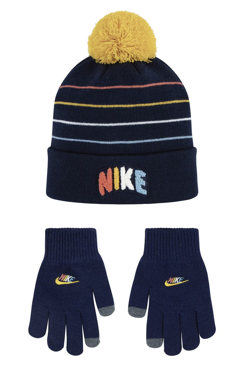 Power Play Pompom Beanie, Main, color, MIDNIGHT NAVY