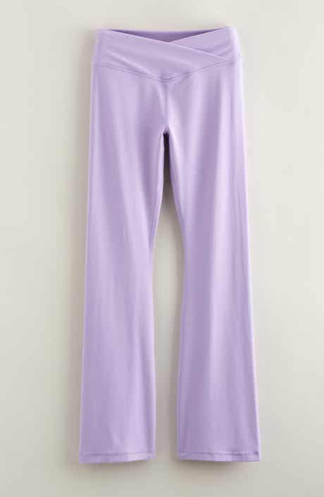 Zella Girl Kids' Live By Crossover High Waist Flare Leggings