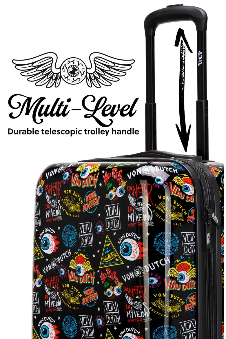 Black Jax Expandable Hardside Spinner Carry-on Suitcase, Alternate, color, Black Jax