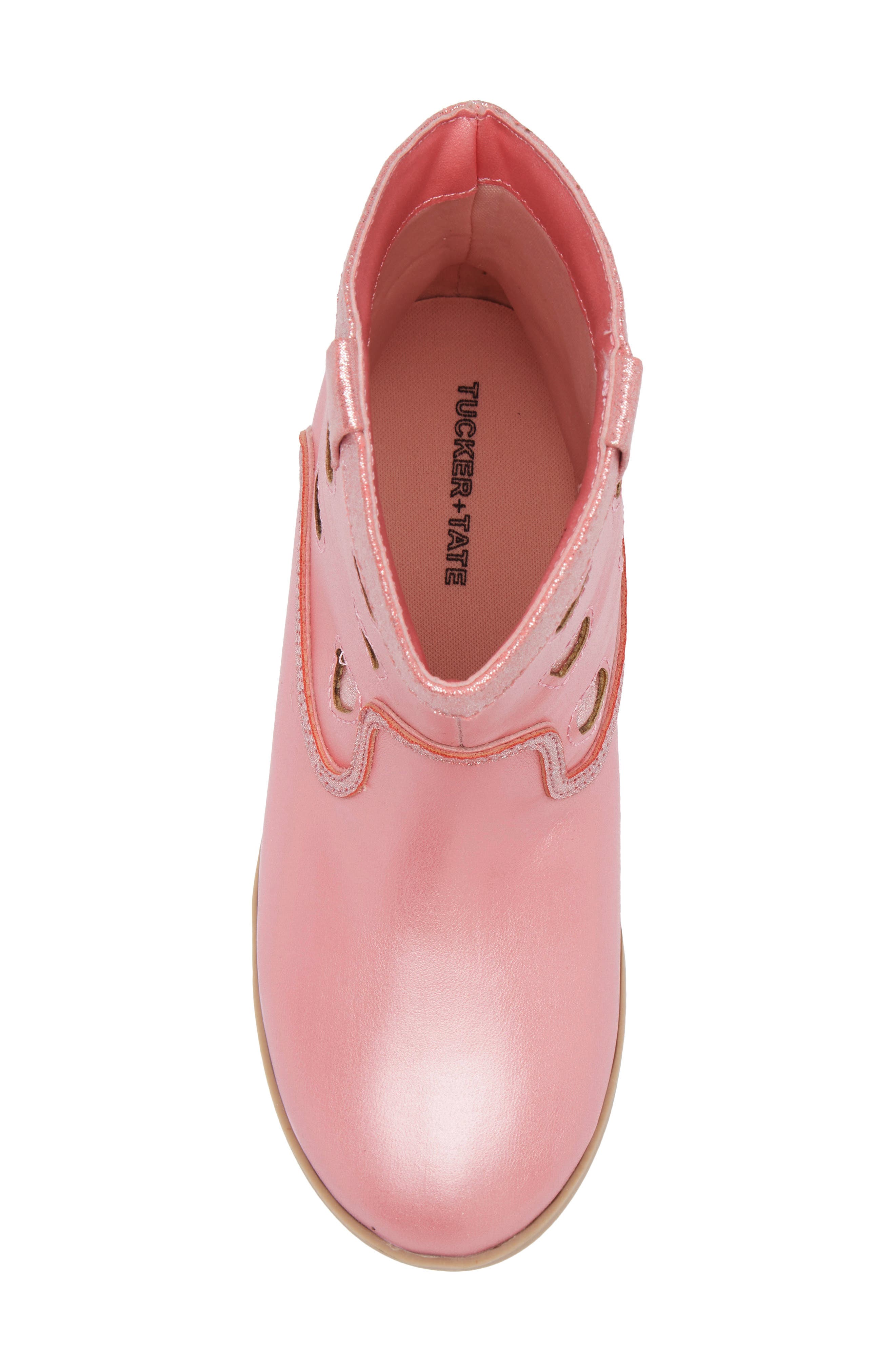 Tucker + Tate Gloria Heart Western Boot, Alternate, color, Pink Multi