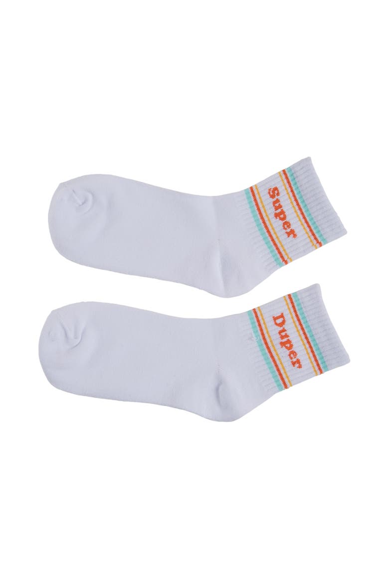 Super/Duper Socks Cotton White, Main, color, White
