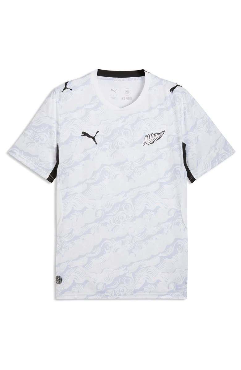 PUMA Men's Puma White New Zealand National Team 2026 Away Replica Jersey, Alternate, color, White