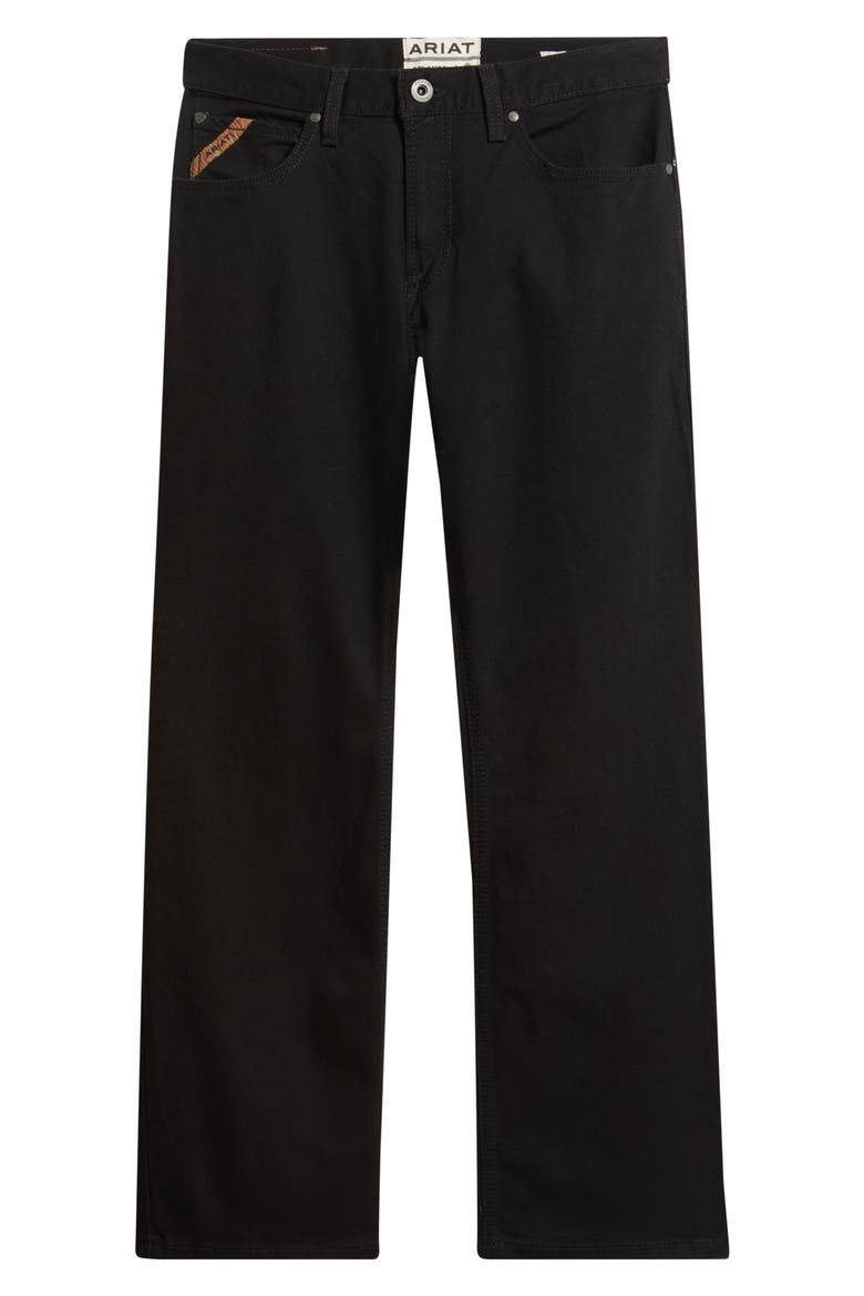 M4 Relaxed Bootcut Jeans, Alternate, color, BLACK