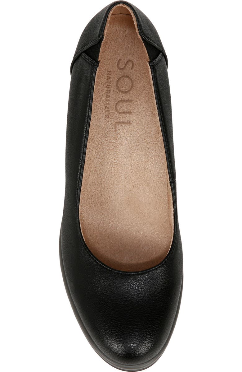 SOUL NATURALIZER About Time Wedge Pump, Alternate, color, Black Faux Leather