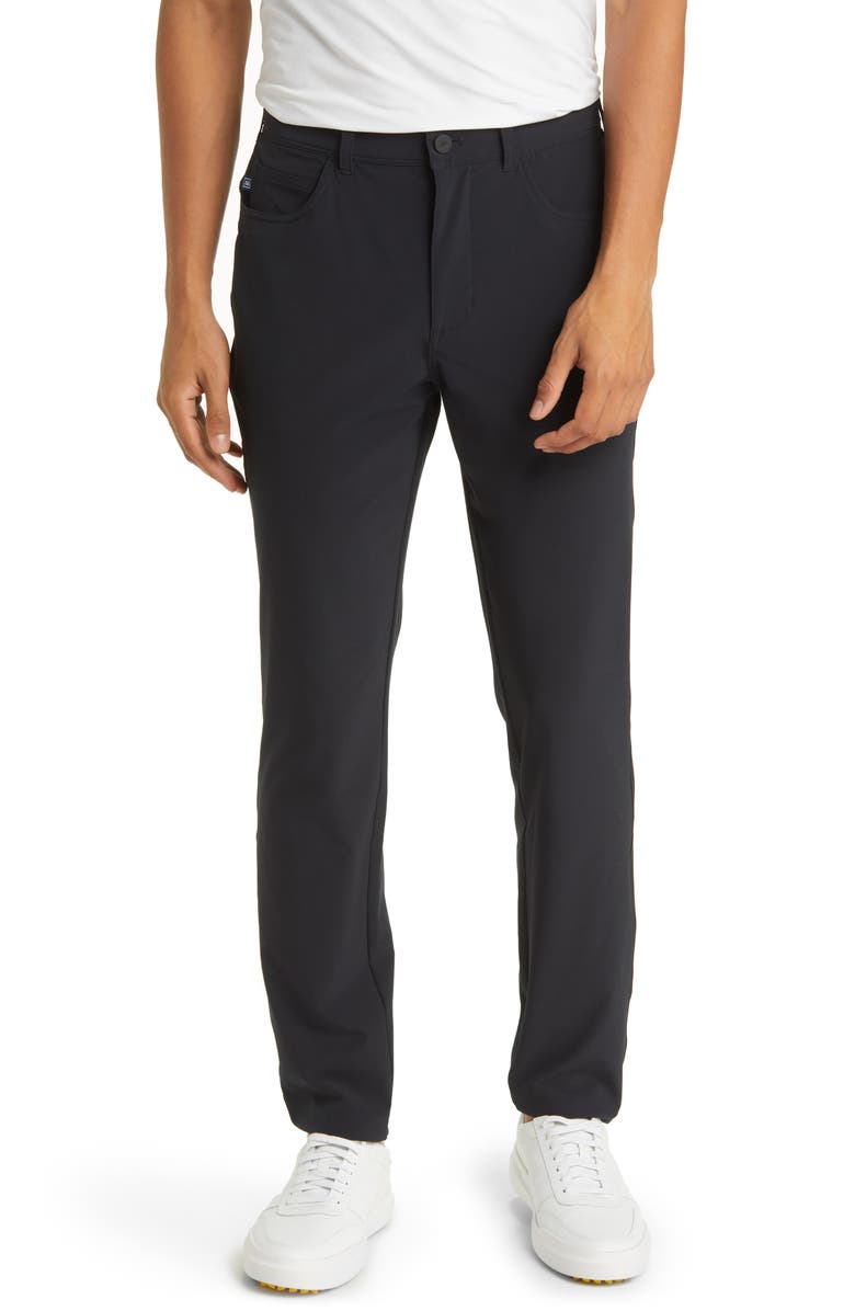 Mizzen+Main Helmsman Golf Pants, Main, color, Black Solid