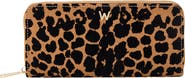 WOLF Savanna Leopard Print Long Zip Wallet