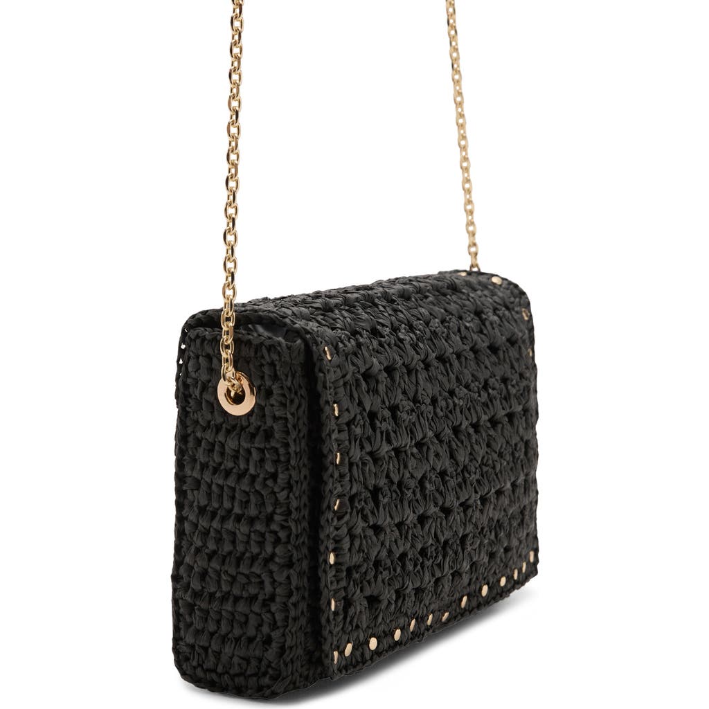 Mango Woven Straw In Black