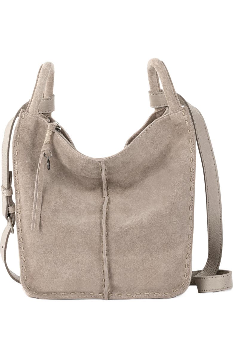 The Sak Los Feliz Crossbody Leather Bag, Alternate, color, Sand Suede