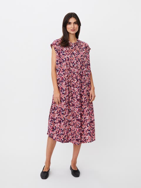 Manylifa Floral Draped Shirt Dress