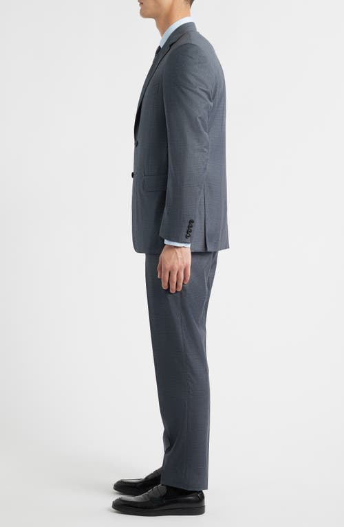 Canali Siena Regular Fit Light Blue Glen Check Super 150s Wool Suit In Blue