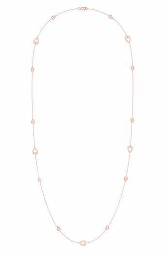 LuvMyJewelry Avani Open Raindrop Diamond Station Necklace