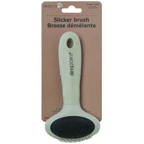 Slicker Brush, Small, Sage Green, Dog & Cat Grooming Tool