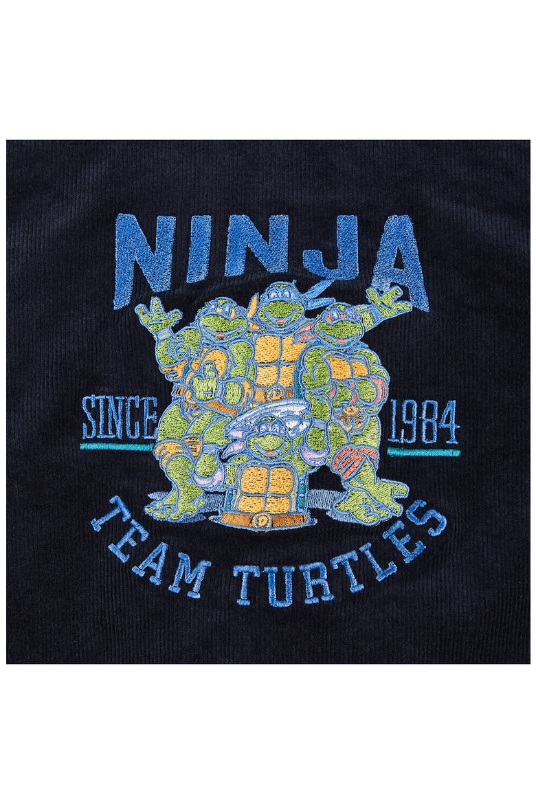 x Teenage Mutant Ninja Turtles® Kids' Reversible Varsity Jacket, Alternate, color, NAVY CORD