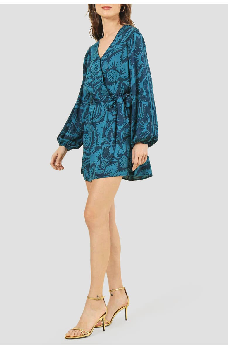 Omika Samira Wrap Dress Mini, Alternate, color, 