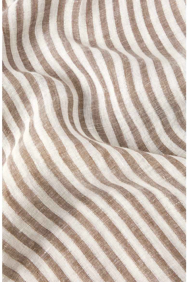 Sparkling striped linen scarf, Alternate, color, Panama