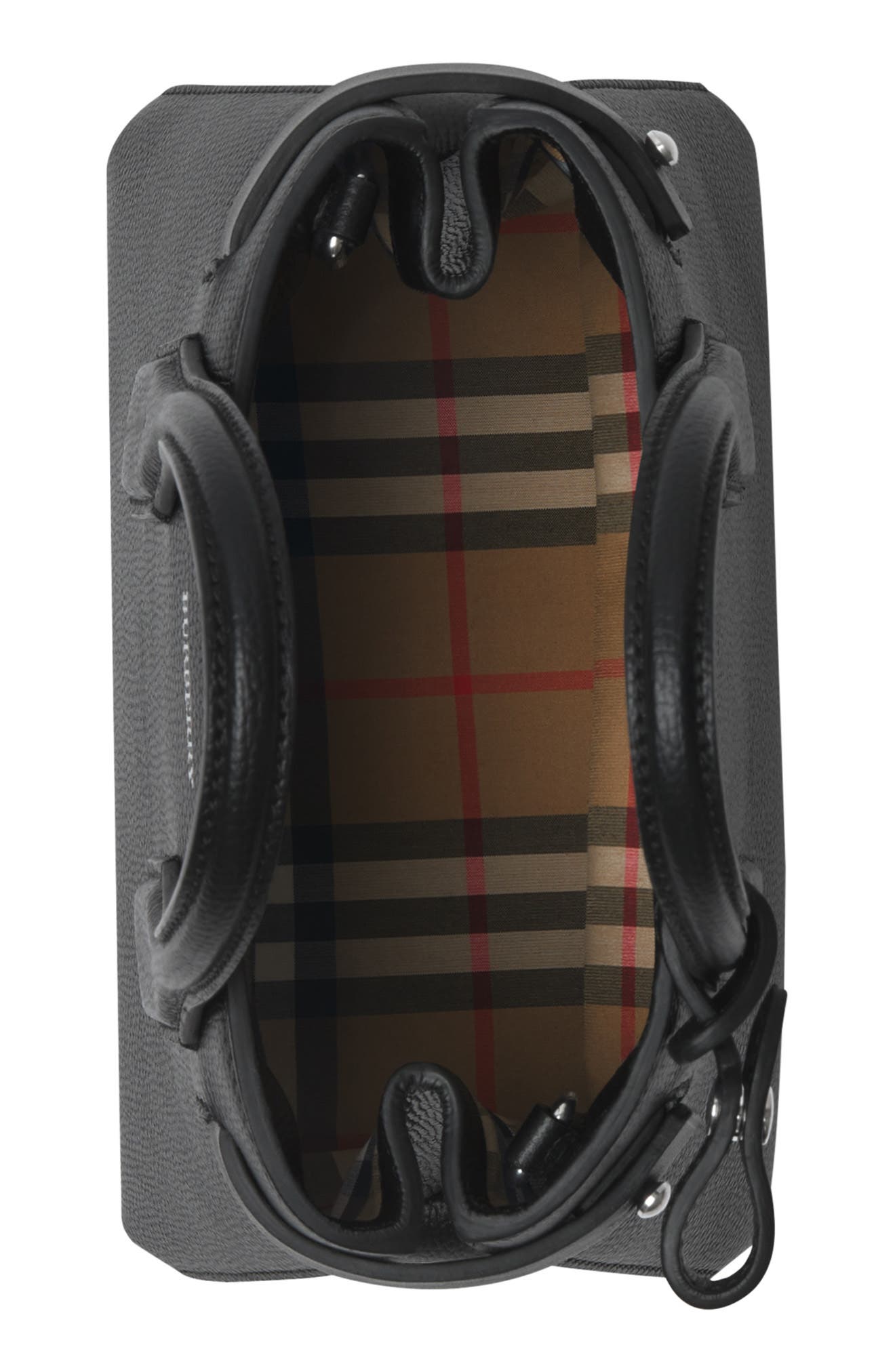 Burberry Baby Banner Leather Satchel, Alternate, color, 