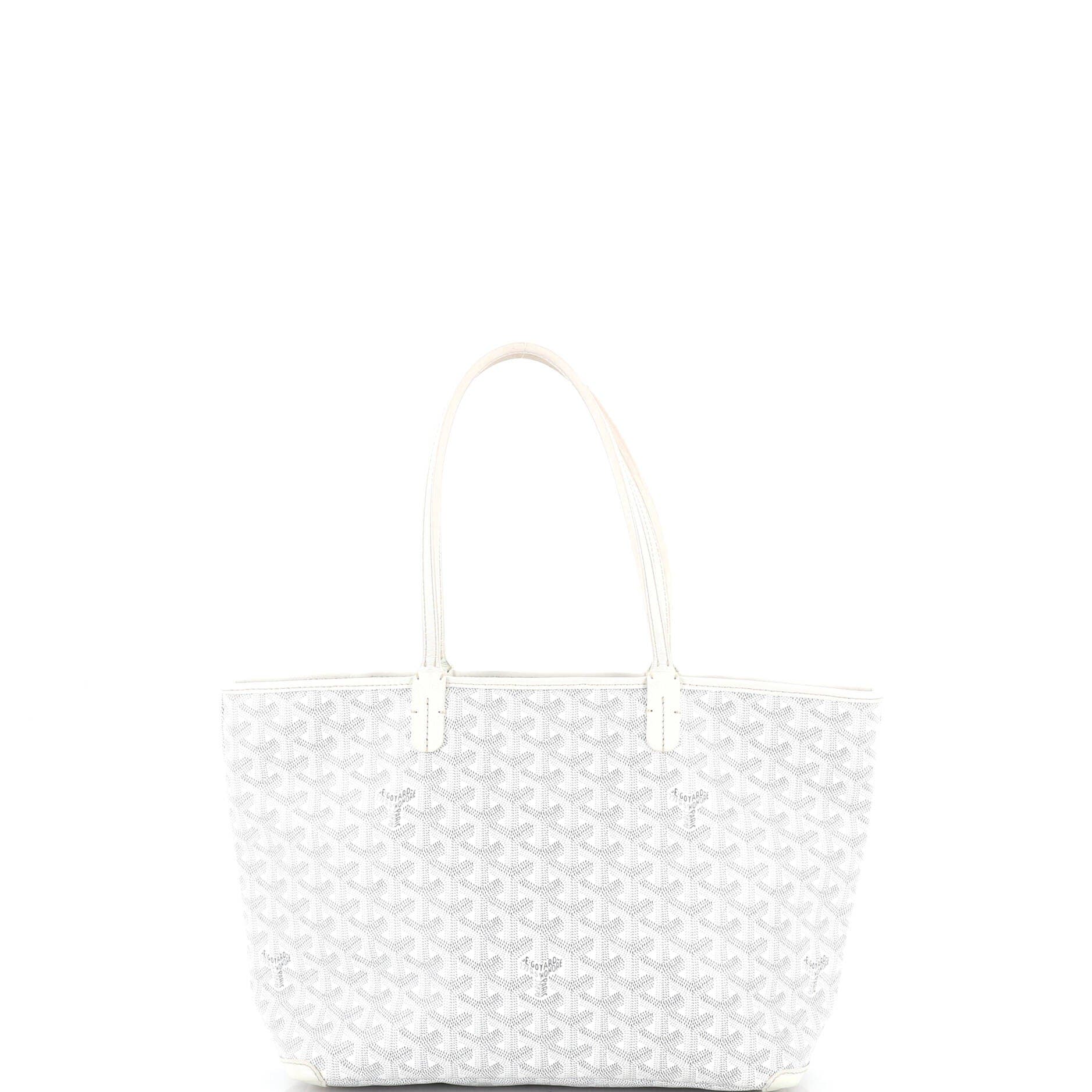 Pre-Owned Goyard Artois Tote Coated Canvas PM, Main, color, White