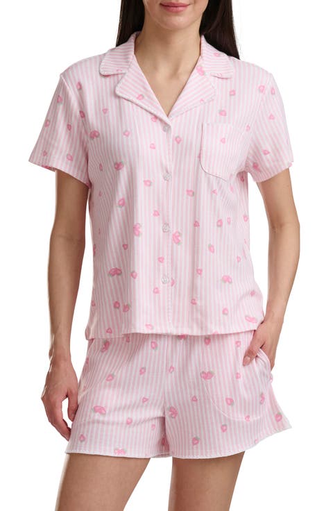Notch Collar Short Pajamas