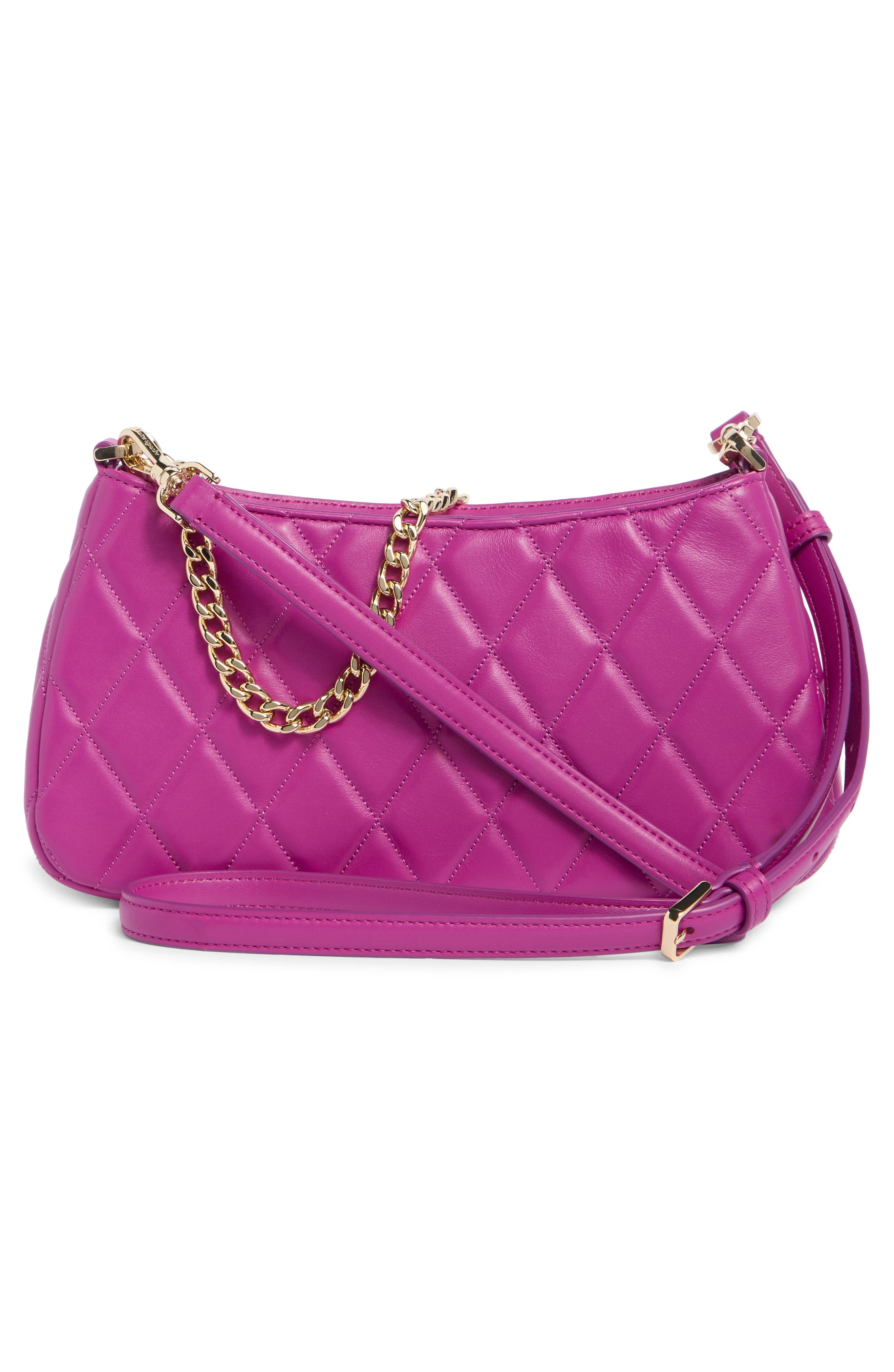 carey small convertible crossbody bag, Alternate, color, BAJA ROSE
