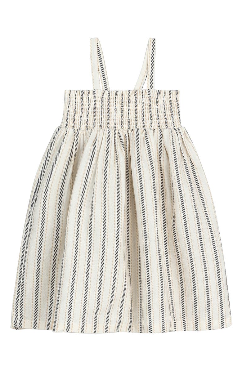 MILES THE LABEL Kids' Stripe Organic Cotton Sundress, Main, color,