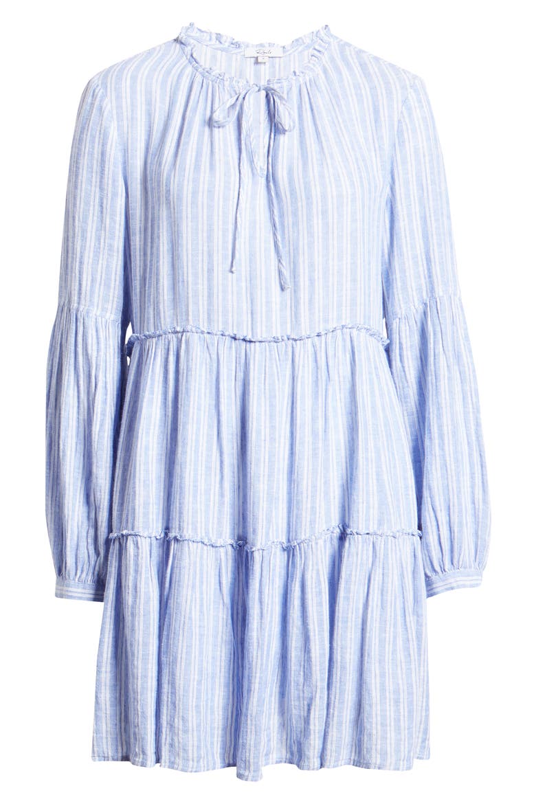 Everly Long Sleeve Minidress, Alternate, color, LUDLOW STRIPE