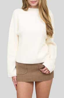 Blu Pepper Mock Neck Long Sleeve Sweater