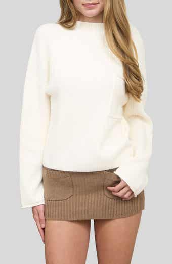 Blu Pepper Mock Neck Long Sleeve Sweater