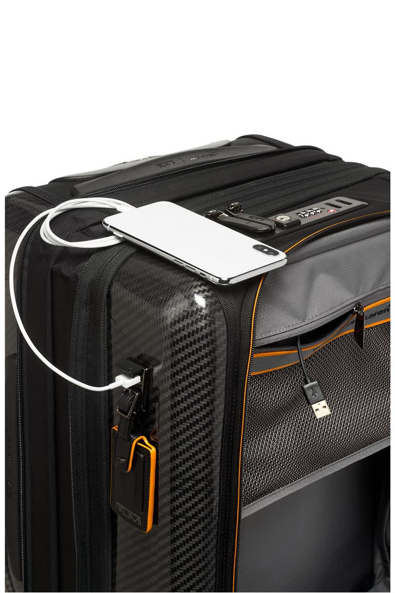 Mclaren Aero Dual Access Expandable Carry-On, Alternate, color, BLACK