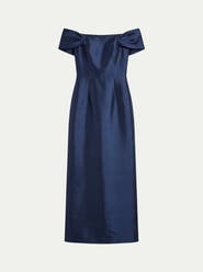 Coast Twill Bardot Off The Shoulder Dress