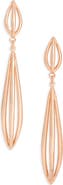 Karine Sultan Polished Elongated Oval Drop Earrings