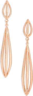 Karine Sultan Polished Elongated Oval Drop Earrings