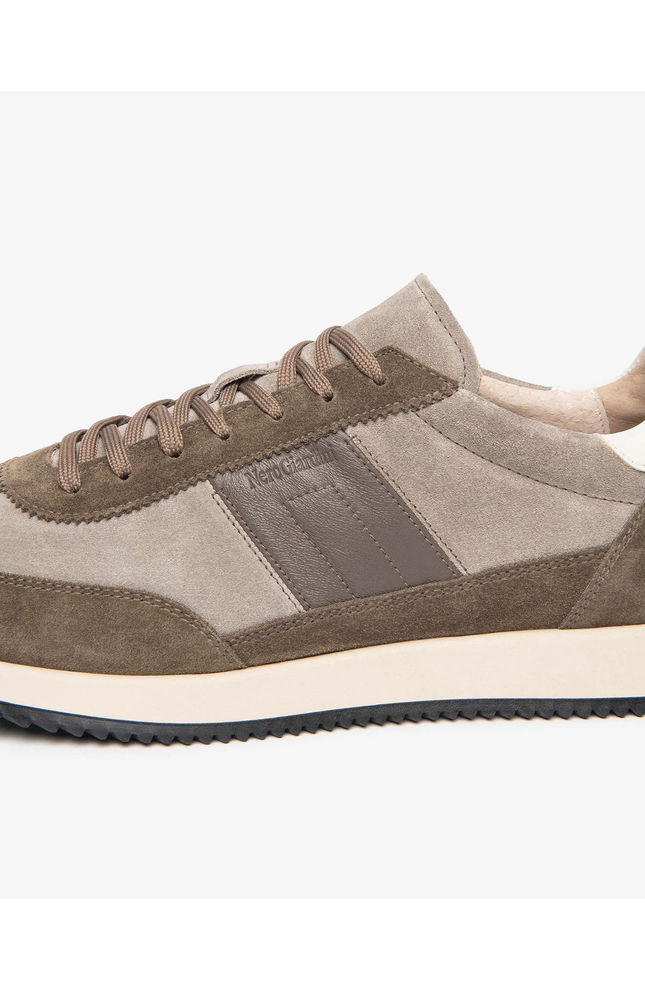 Retro Leather Lace Up Sneaker, Alternate, color, TOASTED TAUPE