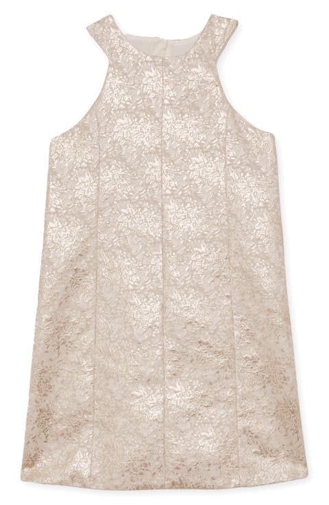 Kids' Celia Metallic Floral Jacquard Party Dress (Big Kid)