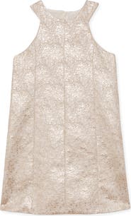 Reiss Kids' Celia Metallic Floral Jacquard Party Dress