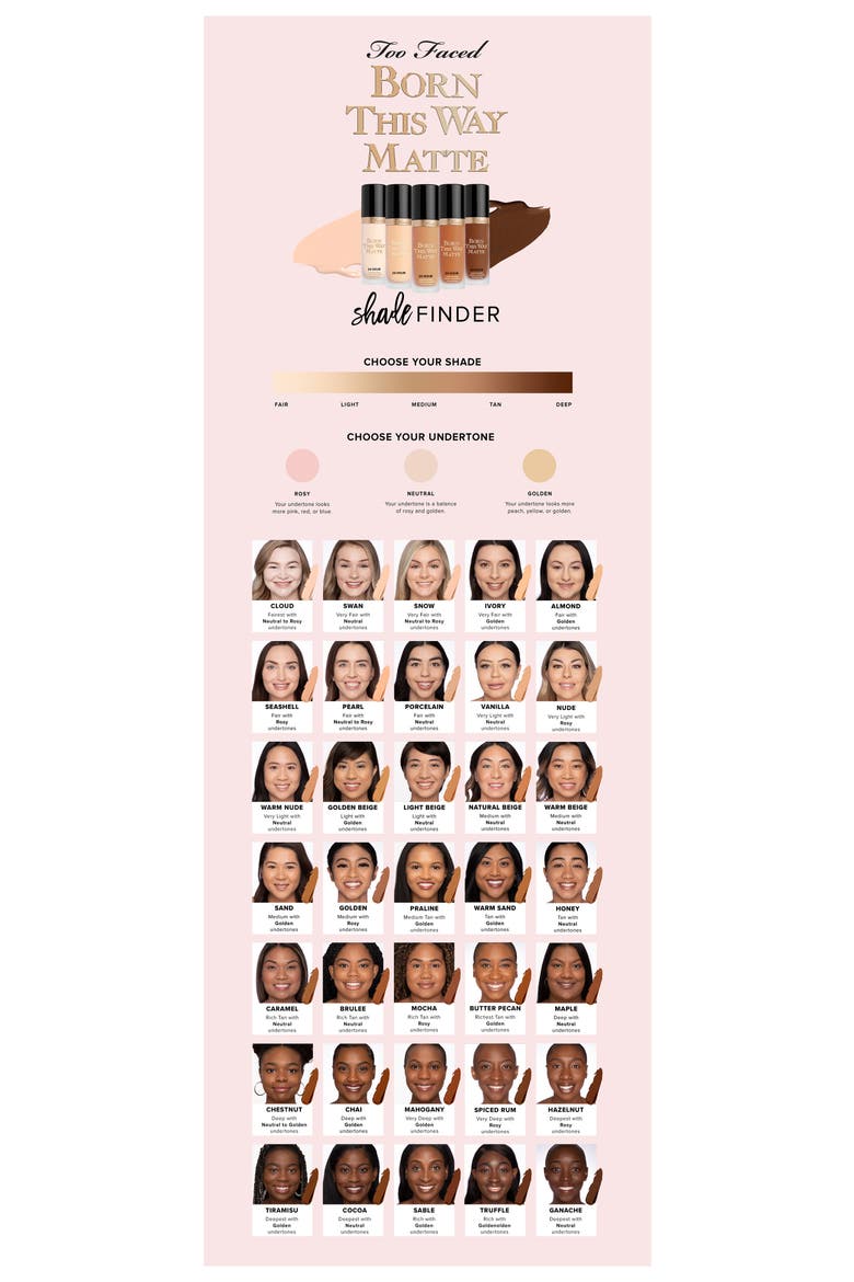 Born This Way Matte Longwear Liquid Foundation, Alternate, color, VANILLA