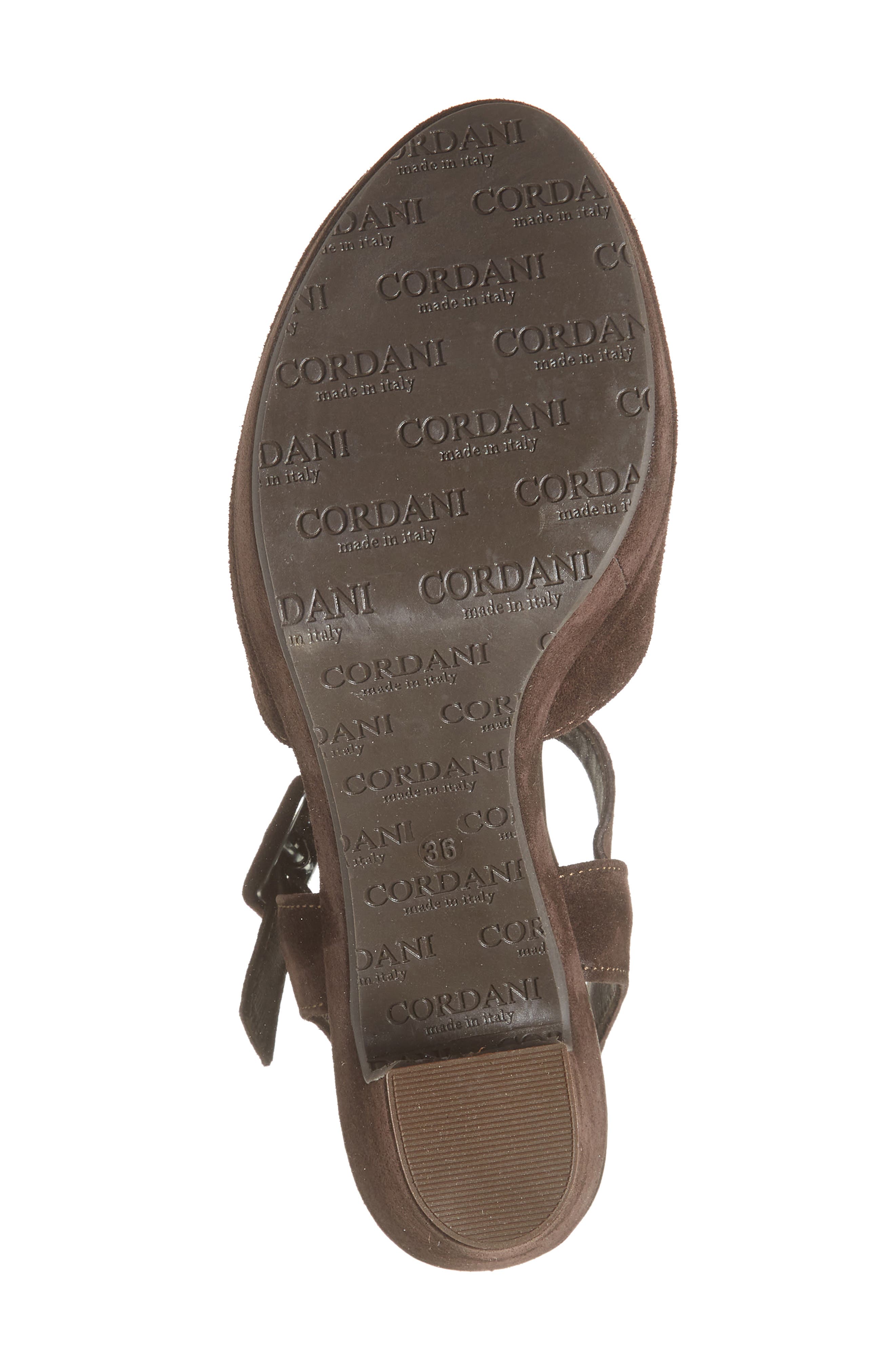 Cordani Torin Ankle Strap Platform Pump, Alternate, color, Tmoro Suede