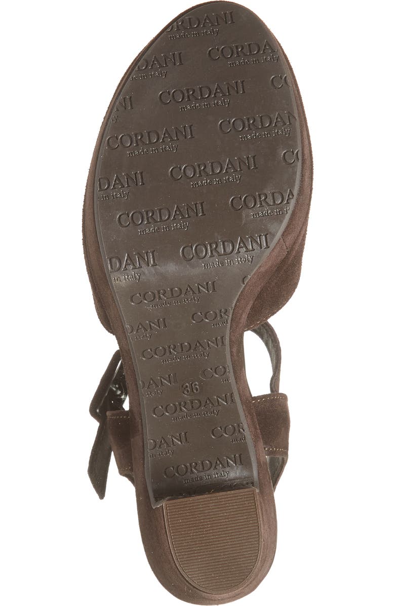 Cordani Torin Ankle Strap Platform Pump, Alternate, color, Tmoro Suede
