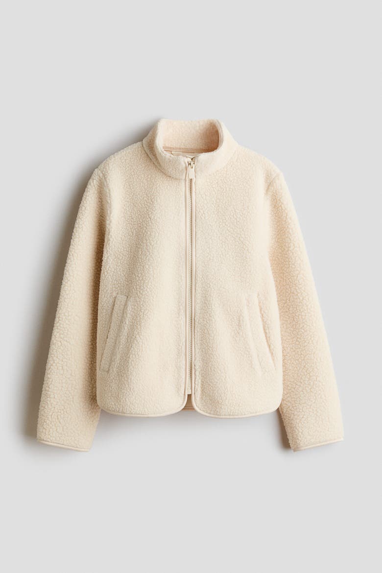 Teddy Jacket, Alternate, color, Light beige