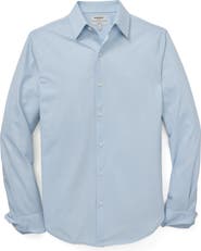 Bonobos Tech Navy Performance Cotton Blend Piqué Button-Up Shirt