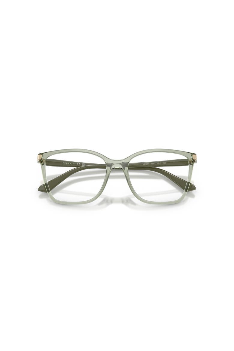 51mm Square optical glasses, Alternate, color, Green
