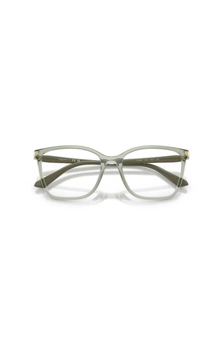 Vogue Eyewear 51mm Square optical glasses, Alternate, color, Green