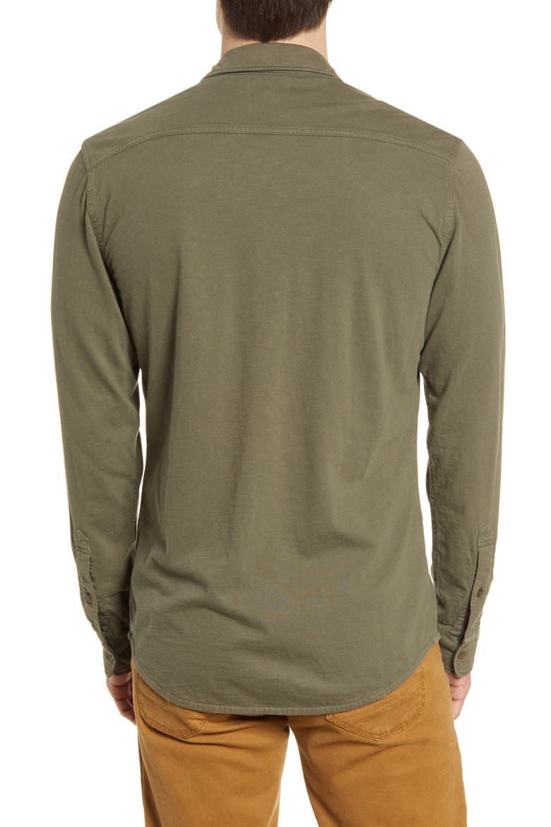 Brand Seasons Button-Up Shirt, Alternate, color, OLIVE