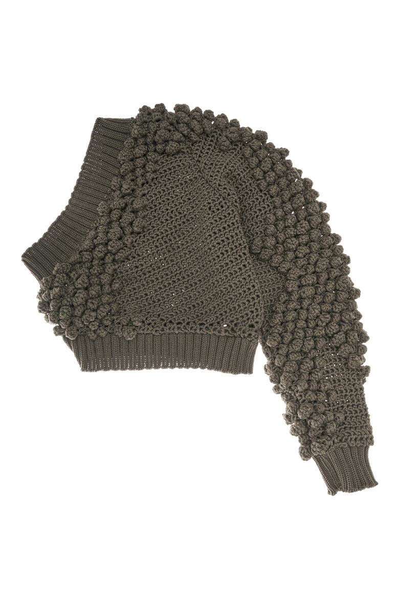 One-Shoulder Sweater, Alternate, color, HUNTER SAGE