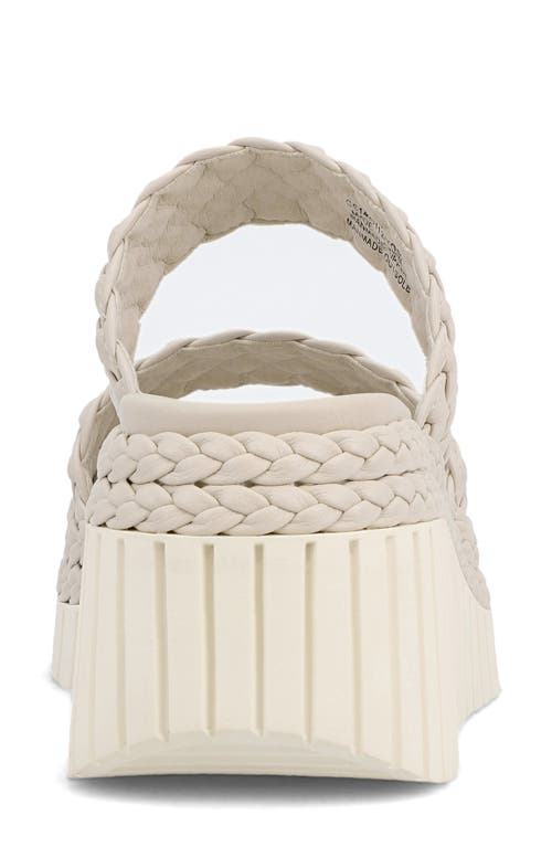 Mia Yoshi Platform Wedge Sandal In Ecru