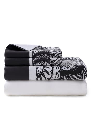 Brooks Brothers Paisley 4-piece Sheet Set
