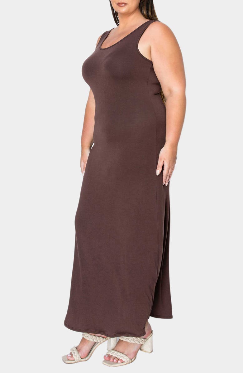 L I V D Everyday Essential Tank Maxi Dress, Alternate, color, Brown