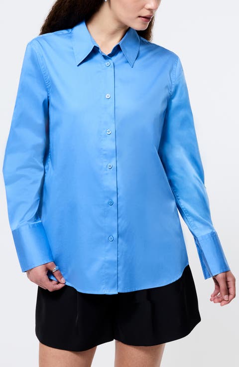Alexis Cotton Poplin Button-Up Shirt